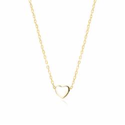 Olivie Stříbrný Choker Srdíčko Gold 7036