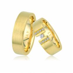 Lillian Vassago Snubní prsteny AMG1051 Barva zlata: Růžová, Druh kamene: Zirkony