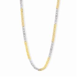 Lillian Vassago Zlatý řetízek LLV59-GCH009 Barva zlata: Z-B kombinovaná - žlutá/bílá, Délka řetízku: 50 cm