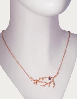 Klára Bílá Jewellery Pozlacený Náhrdelník Berries Ze Stříbra S Perlou 40-45cm
