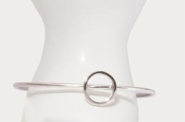 Klára Bílá Jewellery Dámský Stříbrný Náramek Simple Tenký Xxs (14-16cm)