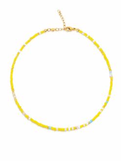 Dámský Choker Nialaya Yellow Glass Beads