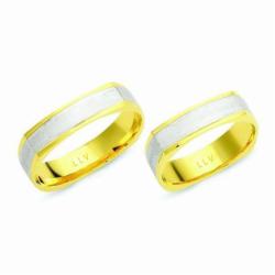 Lillian Vassago Snubní prsteny NO11 Barva zlata: Z-B kombinovaná - žlutá/bílá