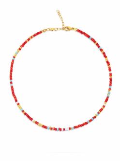 Dámský Choker Nialaya Red Glass Beads