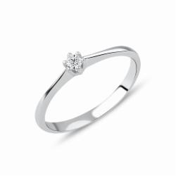Lillian Vassago Zlatý prsten RMD1012/1 Barva zlata: Bílá, Druh kamene: Zirkon