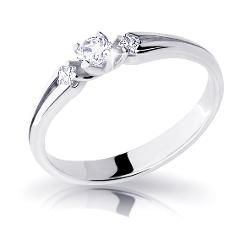 Cutie Diamonds Elegantní Zásnubní Prsten Z Bílého Zlata S Diamanty Dz6866-2105-00-X-2 48 Mm