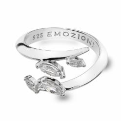 Stříbrný prsten Hot Diamonds Emozioni Alloro se zirkony ER023 o 58 b