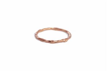 Klára Bílá Jewellery Dámský Prsten Implicate Kroužek Z Růžového Zlata 41 (13,0mm)