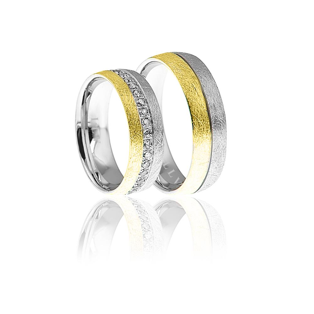 Lillian Vassago Snubní prsteny HV-097 Barva zlata: Z-B kombinovaná - žlutá/bílá image 1