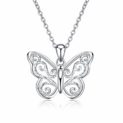 Olivie Stříbrný Náhrdelník Motýl 4686