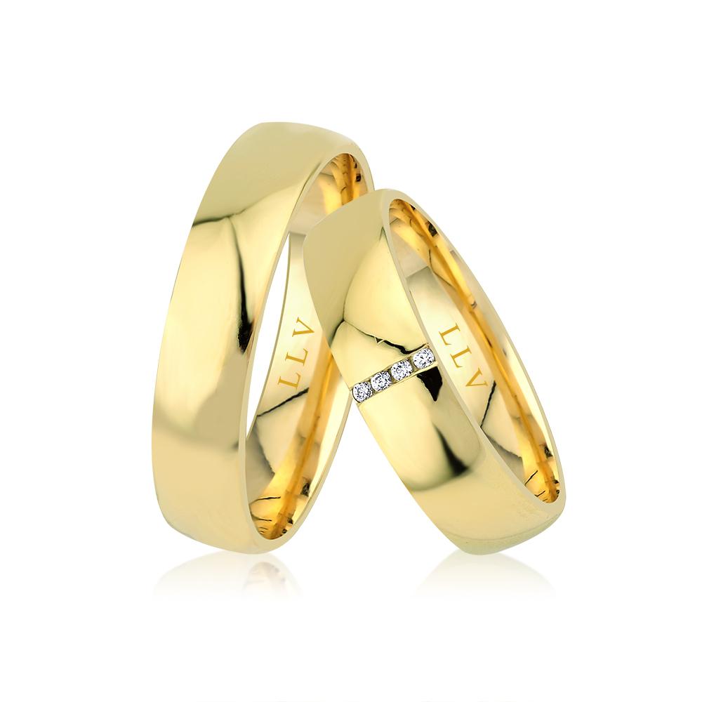 Lillian Vassago Snubní prsteny AMG1033 Barva zlata: Růžová, Druh kamene: Zirkony image 1