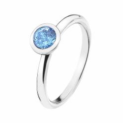 Stříbrný prsten Hot Diamonds Emozioni Scintilla Blue Peace ER022/P o 56 b