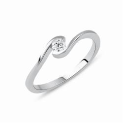 Lillian Vassago Zlatý prsten RMD1005/2 Barva zlata: Bílá, Druh kamene: Zirkon