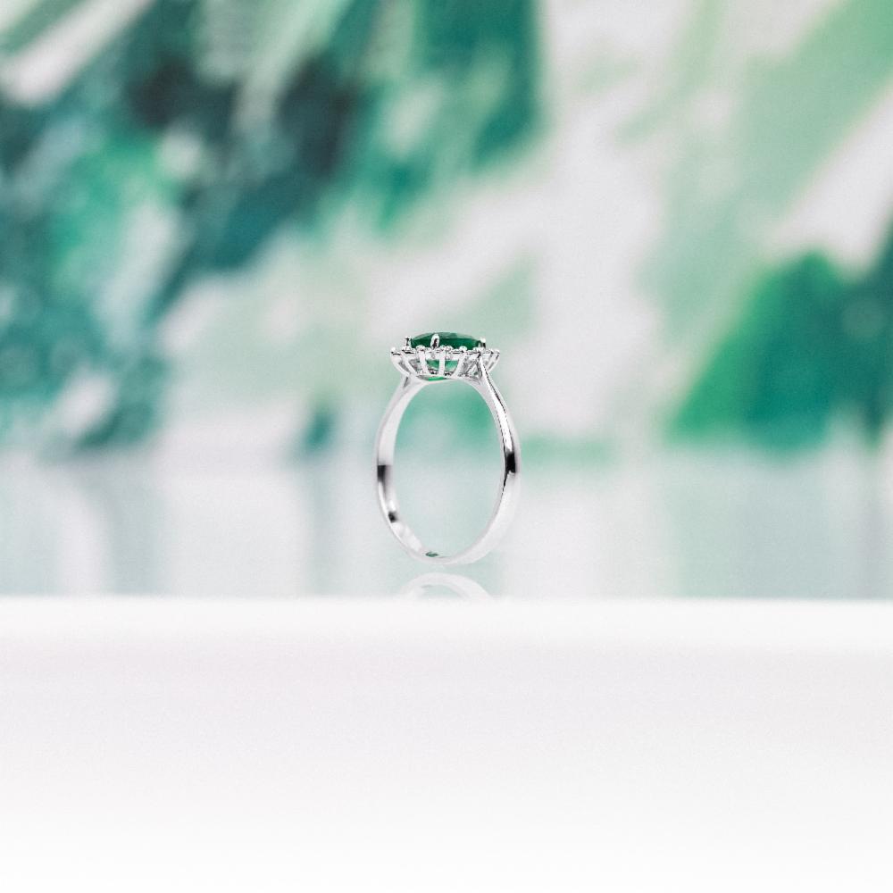 Lillian Vassago Zlatý prsten se smaragdem a brilianty LLV11-SMR5650-02-EMR image 5