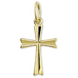 Brilio Zlatý Přívěsek Křížek 242 001 00013 10