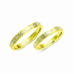 Lillian Vassago Snubní prsteny KG18 Barva zlata: Z-B kombinovaná - žlutá/bílá