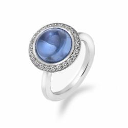 Stříbrný prsten Hot Diamonds Emozioni Laghetto Azure ER015/K o 50 b