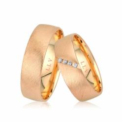 Lillian Vassago Snubní prsteny AMG1034 Barva zlata: Růžová, Druh kamene: Zirkony