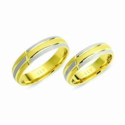 Lillian Vassago Snubní prsteny B25 Barva zlata: Z-B kombinovaná - žlutá/bílá