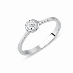 Lillian Vassago Zlatý prsten RMD1004/3 Barva zlata: Bílá, Druh kamene: Zirkon