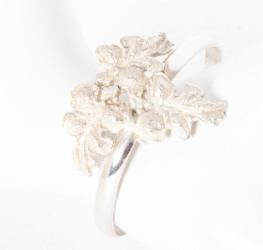 Klára Bílá Jewellery Dámský Stříbrný Náramek S Listy Leaf Xxs (14-16cm)