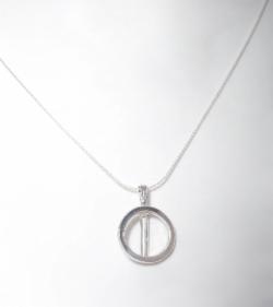 Klára Bílá Jewellery Dámský Minimalistický Náhrdelník Simple 40-45cm, Stříbro 925/1000