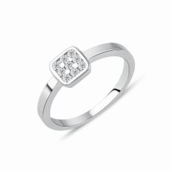 Lillian Vassago Zlatý prsten RMD1019/2 Barva zlata: Bílá, Druh kamene: Zirkon