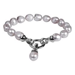 Jwl Luxury Pearls Náramek Z Pravých Šedých Perel Jl0558