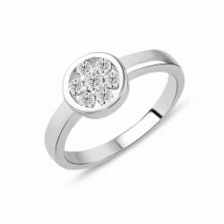Lillian Vassago Zlatý prsten RMD1020/3 Barva zlata: Bílá, Druh kamene: Zirkon