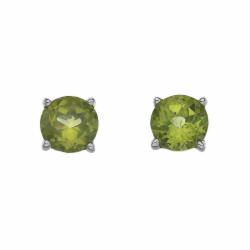 Stříbrné náušnice Hot Diamonds Anais Peridot AE008