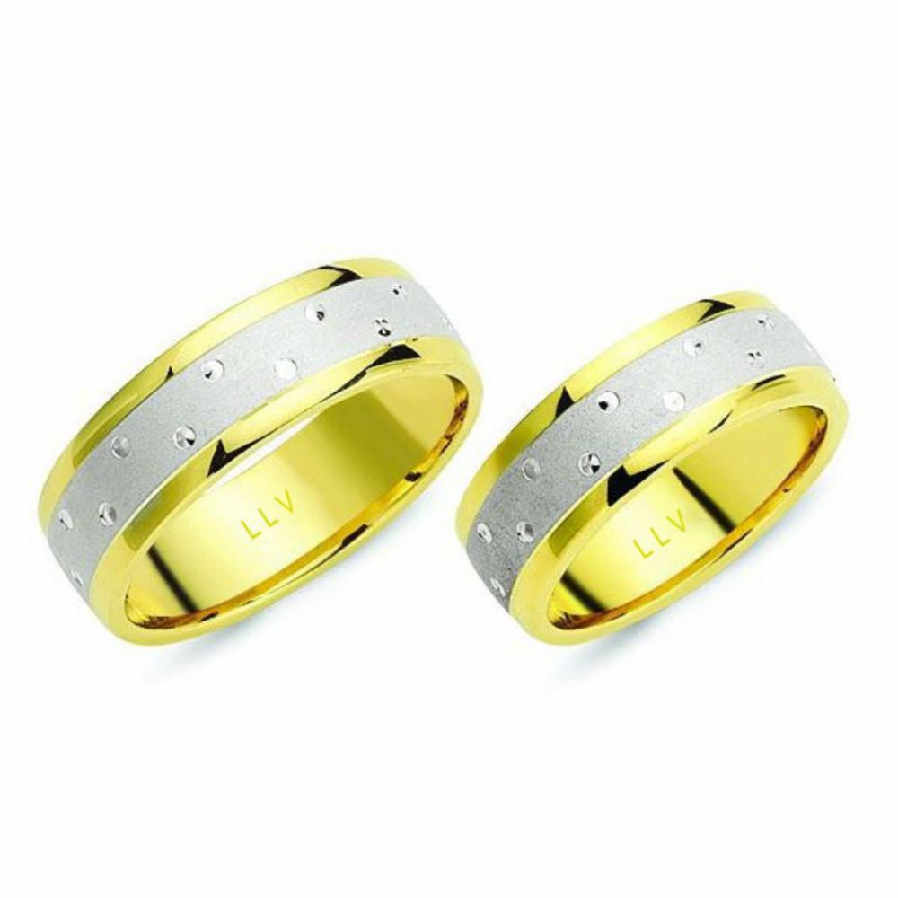 Lillian Vassago Snubní prsteny KG4 Barva zlata: Z-B kombinovaná - žlutá/bílá image 1