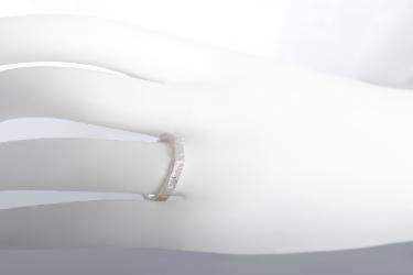 Klára Bílá Jewellery Hranatý Prsten Angular 41 (13,0mm)