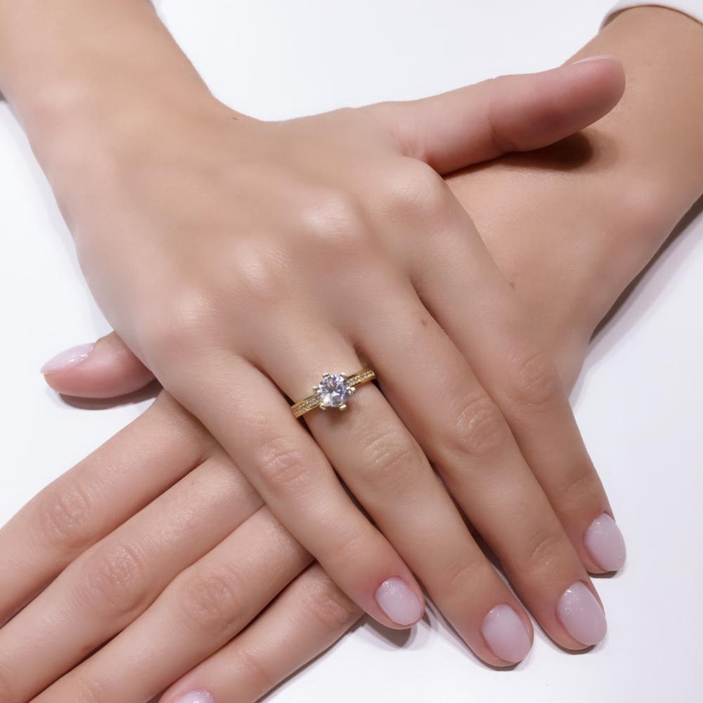 Lillian Vassago Zlatý prsten LLV03-ENGR0776Y image 2