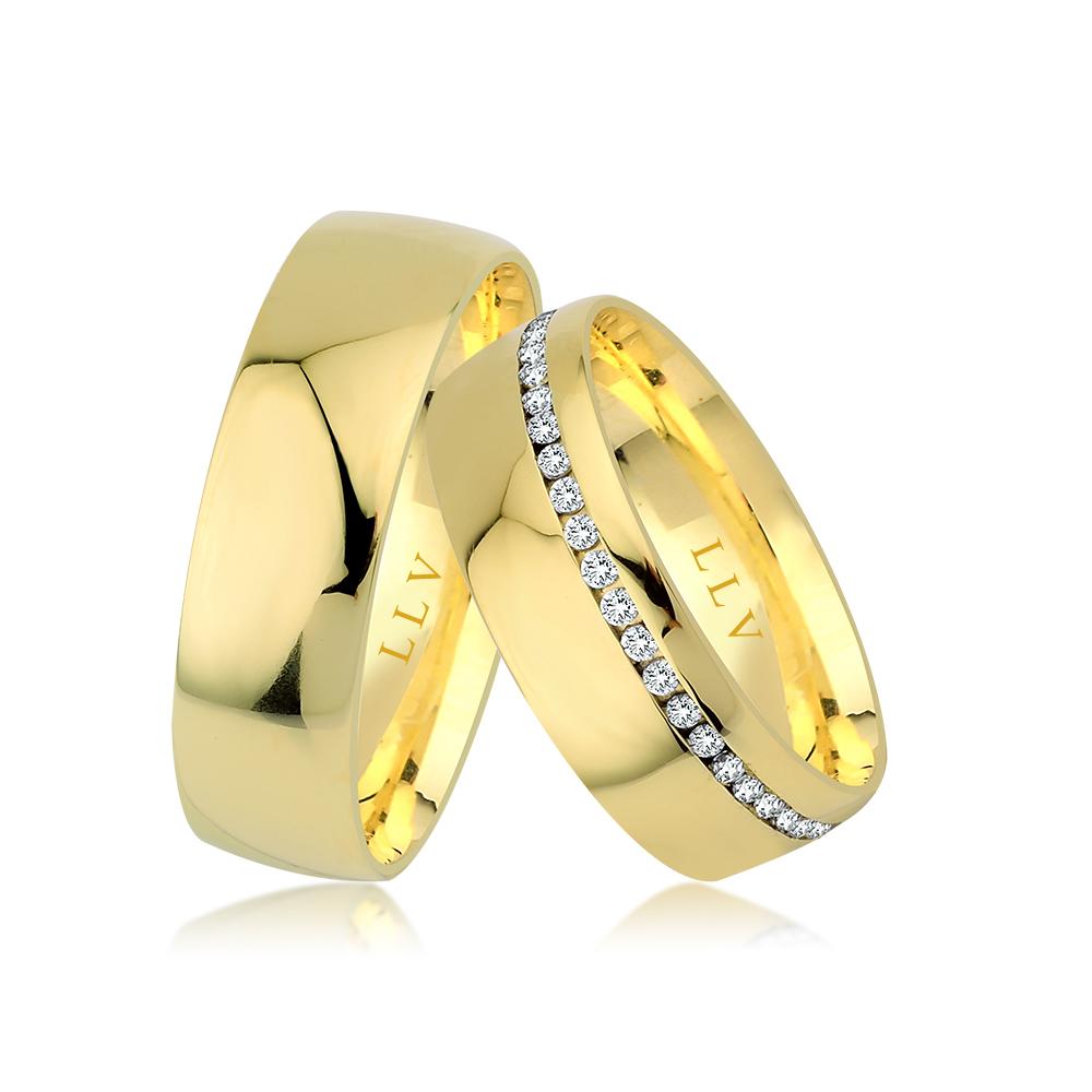 Lillian Vassago Snubní prsteny AMG1048 Barva zlata: Bílá, Druh kamene: Zirkony image 1