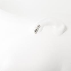 Klára Bílá Jewellery Dámské Náušnice Line Pecky Stříbro 925/1000