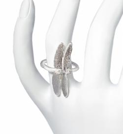 Klára Bílá Jewellery Dámský Stříbrný Prsten S Vážkou 41 (13,0mm)