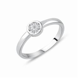 Lillian Vassago Zlatý prsten RMD1020/1 Barva zlata: Bílá, Druh kamene: Zirkon