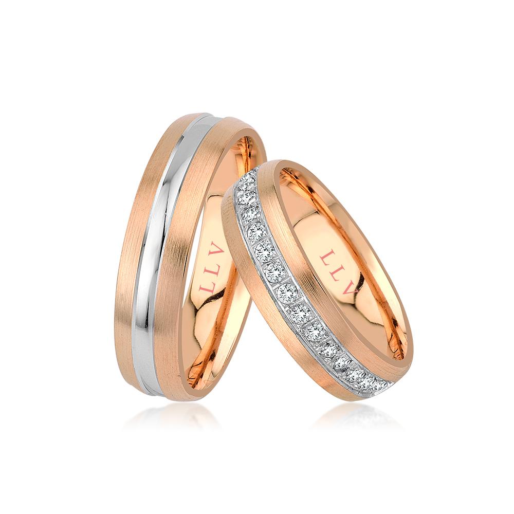 Lillian Vassago Snubní prsteny AMG1047 Barva zlata: Žlutá, Druh kamene: Brilianty image 1