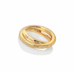Stříbrný pozlacený prsten Hot Diamonds x Jac Jossa Hope DR229 o 55 b