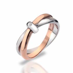 Stříbrný prsten Hot Diamonds Eternity Vermeil DR112/K o 50 b
