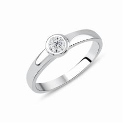 Lillian Vassago Zlatý prsten RMD1007/3 Barva zlata: Bílá, Druh kamene: Zirkon