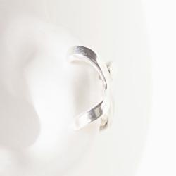 Klára Bílá Jewellery Unisex Stříbrná Náušnice Za Ucho