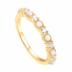 Olivie Luxusní Stříbrný Prsten Gold 4824 Velikost Prstenů: 8 (Eu: 57-58)