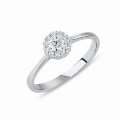 Lillian Vassago Zlatý prsten RMD1013/2 Barva zlata: Bílá, Druh kamene: Zirkon