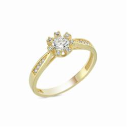 Lillian Vassago Zlatý prsten LLV03-ENGR0789Y