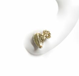 Klára Bílá Jewellery Mini Dámská Zlatá Náušnice Sakura Zlato 585/1000