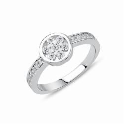 Lillian Vassago Zlatý prsten RMD1018/3 Barva zlata: Bílá, Druh kamene: Zirkon