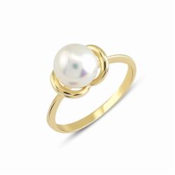 Lillian Vassago Zlatý prsten s říční perlou LLV22-GR018