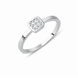 Lillian Vassago Zlatý prsten RMD1019/1 Barva zlata: Bílá, Druh kamene: Zirkon