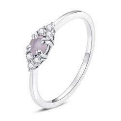Olivie Stříbrný Prstýnek Pink 5370 Velikost Prstenů: 8 (Eu: 57-58)